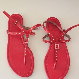 Red Vince Camuto Sandles Size 8